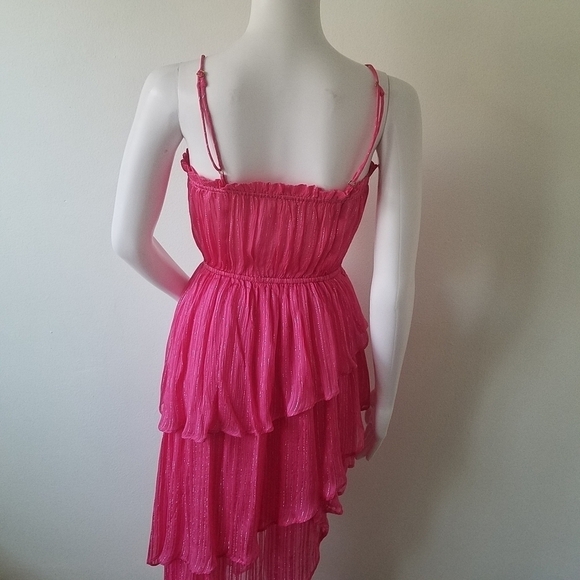 𝅺Tularosa Camellia Dress in Raspberry Sorbet Barbiecore Size XXS - Picture 7 of 14